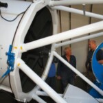 Ursan Cygnus leirin aikaan voitiin vierailla myös Tähtikalliolla katsomassa uutta Astrofox 36" teleskooppia
28.7.2007 Artjärvi Kuva: Marko Kämäräinen