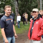 Vasenmalta Vesa Vanhanen ja Jyrki Keski-Jylhä lauantaina
28.7.2007 Artjärvi Kuva: M. Kämäräinen