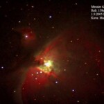 Orionin kaasusumu
Kohteen sisällä todennäköisesti syntyy uusia tähtiä ja sijaitsee Orionin vyö alapuolella. Kaasusumu on kuvattu alku syksystä heti kun se on riittävän korkealla kuvattavaksi
1.9.2005 Lahti klo 4.26 Canon EOS 350D ISO 1600, exp 1min Wäisälä refr. 158mm/2063mm Kuva: Marko Kämäräinen