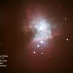 Meade 16" LX200 GPS-SMT
Testasimme juuri asennetun Meade 16" LX200 GPS putken seurannan tarkkuutta, joka on tässä vaiheessa hyvä
Messier 42, Orion 16.1.2007 klo 23,17 Exp 1min, Iso 800 Kuva: Marko Kämäräinen & Heikki Kniivilä