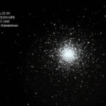 Pallomainen tähtijoukko
Kohde on n. 33000 vv etäällä ja ja sijaitsee Arcturus tähdestä ylöspäin suunnaten, näkyen keväällä hyvin
27.3.2007 klo 23.59 Meade 16" LX200 GPS Canon EOS 350D Exp 1min ISO 1600 Kuva: Marko Kämäräinen
