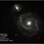 Pyörregalaksi
Galaksi sijaitsee n. 37 miljoonaa vv. etäällä.
27.3. 2007 klo 23.24 Meade 16" LX200 GPS Valotus 2x93s. Lahden Ursan observatorio Kuva: M. Kämäräinen & J. Salmi