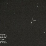 4.9.2007 klo 22.39
Kuvaan merkitty supernova on löydetty vain 3 vuorokautta ennen tätä. Sijaitsee Pegasuksen tähtikuvion suunnalla. Kuvan supernova on voimakas ja raju tähdenräjähdys siellä jossakin kaukaisessa galaksissa..
4.9.2007 Lahti klo 22.39 Meade 16" LX200 GPS Canon EOS 350D Exp 1min, ISO 1600 Kuva: Marko Kämäräinen, Heikki Kniivilä & Lahden Ursan SN-team